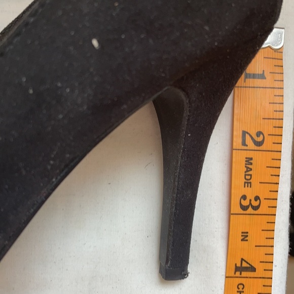 Spring - black faux suede , size 7.5, like new - Picture 8 of 8